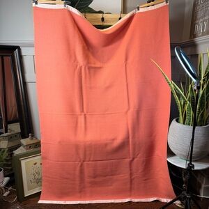 Vintage 70s Pure Wool blanket with trim Made in Canada blanket collectors Twin